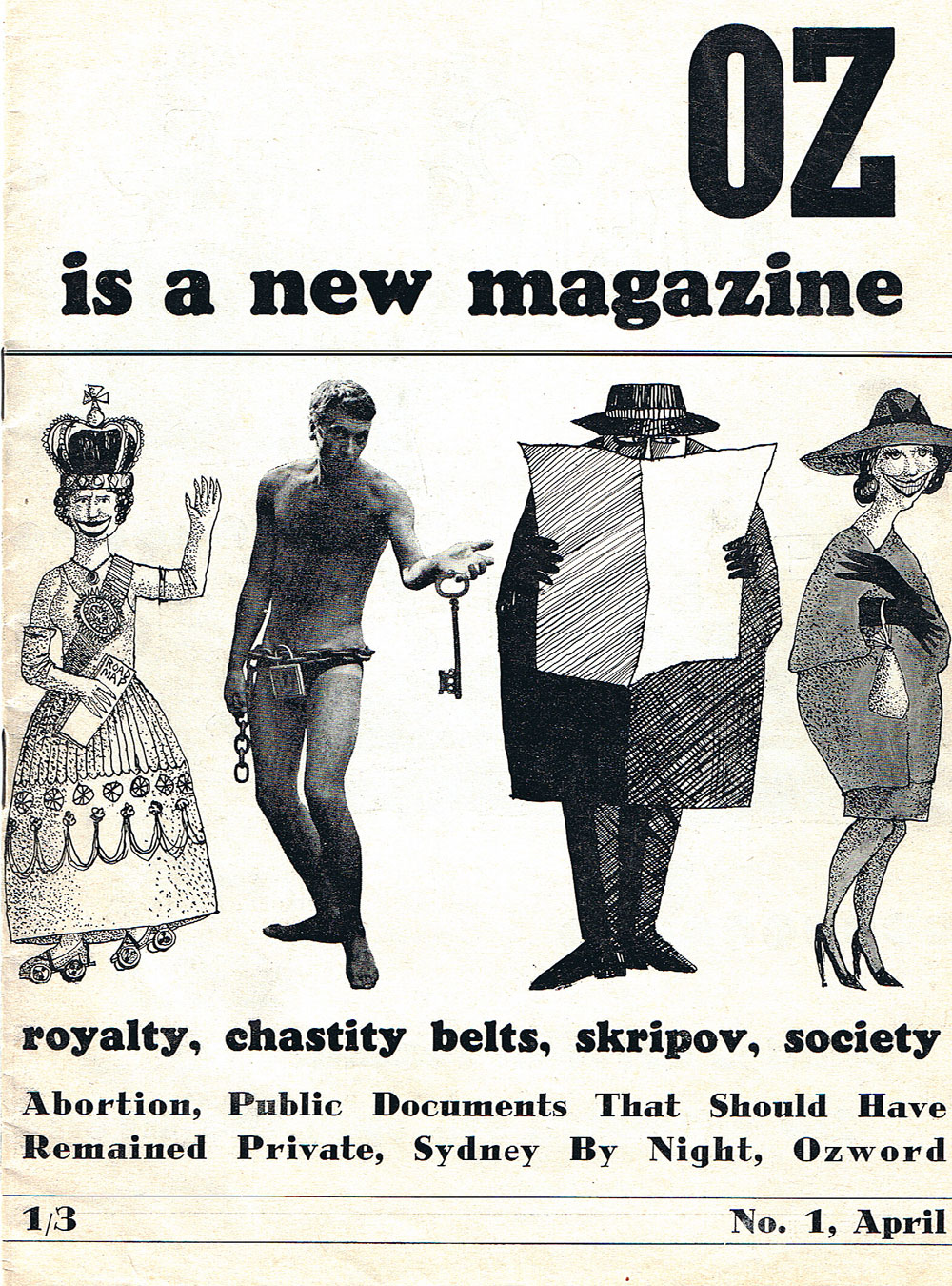 The front cover of Oz Sydney's first publication in 1963.