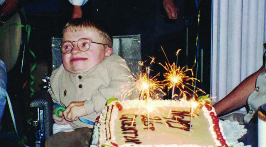 Quentin Kenihan at his 21st birthday party.