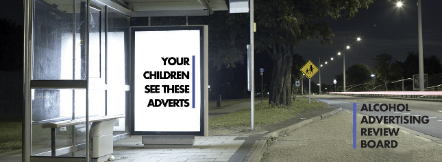 "[With] outdoor ads, you can't control who sees them": The Alcohol Advertising Review Board is campaigning against alcohol ads in bus shelters.