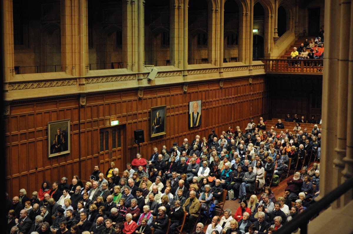 The crowd in Bonython Hall during the weekend's Adelaide Festival of Ideas. Supplied image
