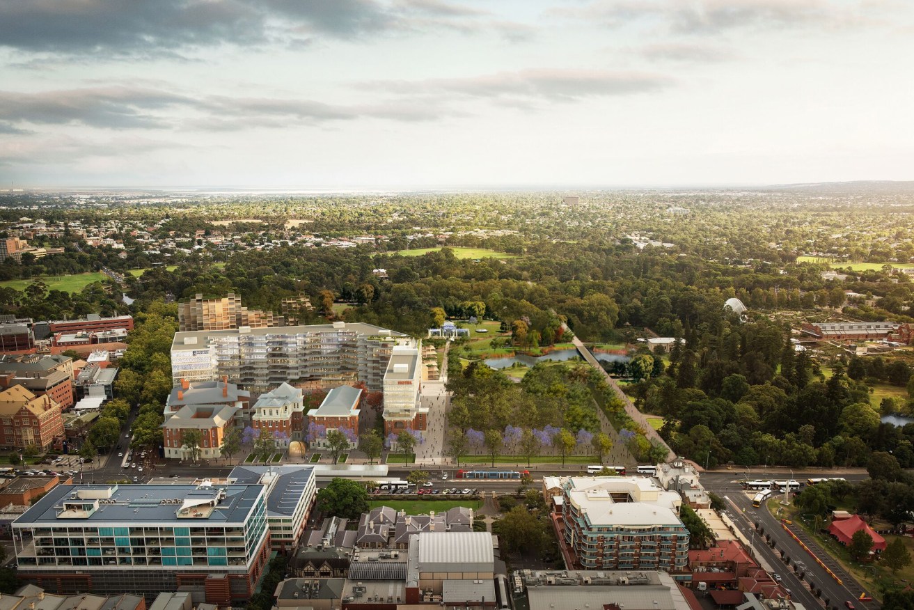 Concepts for the old RAH site released by the State Government in October 2016.