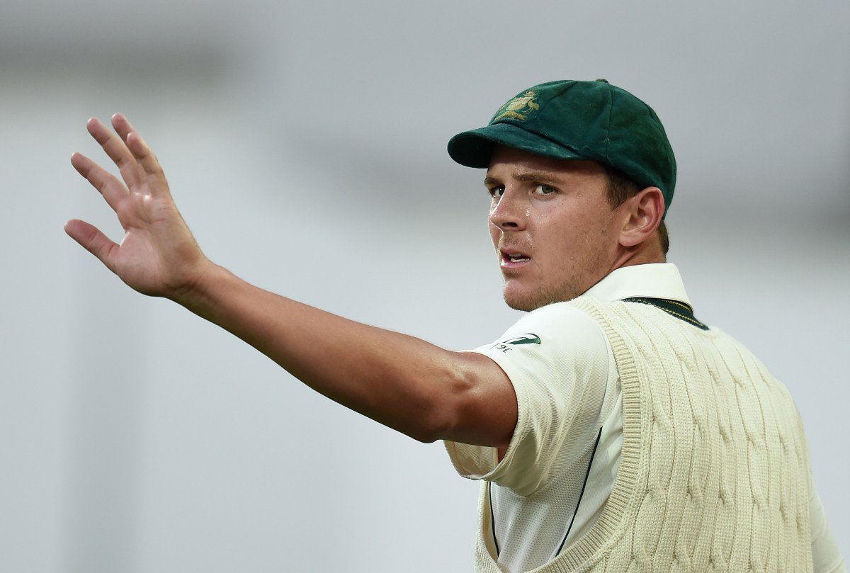 Australian bowler Josh Hazlewood is see on day 1 of the third Test match between Australia and South Africa at the Adelaide Oval in Adelaide, Thursday, Nov. 24, 2016. (AAP Image/Dave Hunt) NO ARCHIVING, EDITORIAL USE ONLY, IMAGES TO BE USED FOR NEWS REPORTING PURPOSES ONLY, NO COMMERCIAL USE WHATSOEVER, NO USE IN BOOKS WITHOUT PRIOR WRITTEN CONSENT FROM AAP