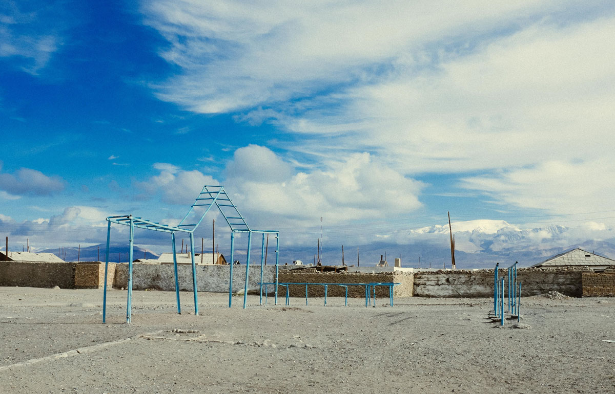 A playground next to the Pamir Highway, Tajikistan. Photo: Ashton Papazahariakis
