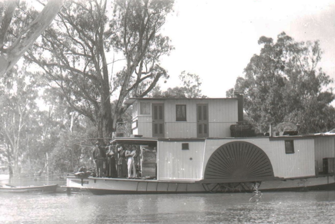 The 1884 PS Mayfair, pictured in 1913, has been restored and will be recommissioned on November 20 as part of the All Steamed Up Festival in Mannum.
