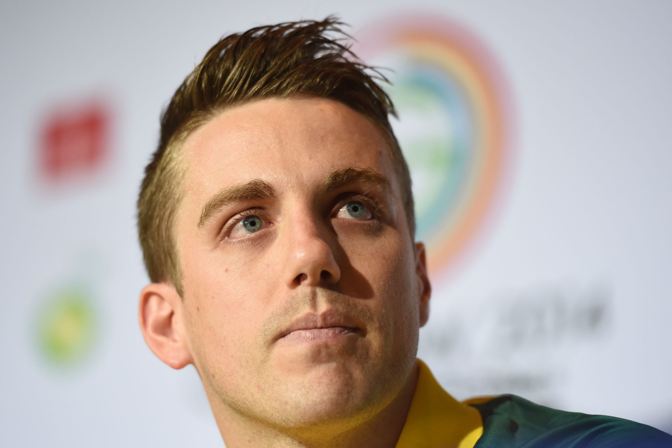 THE COLT FROM COLTON? Matt Cowdrey at a press conference ahead of the 2014 Commonwealth Games in Glasgow. Photo: Tracey Nearmy / AAP