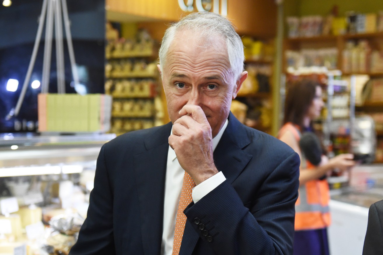 Prime Minister Malcolm Turnbull at the Sydney Fish Markets today. Photo: AAP/Mick Tsikas