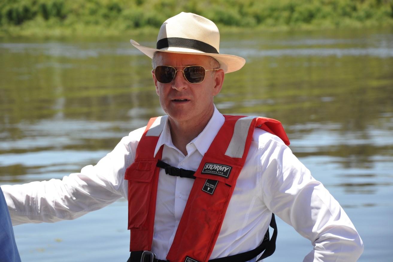 Is Jay Weatherill up the creek without a paddle? Photo: Nick Goodman / AAP
