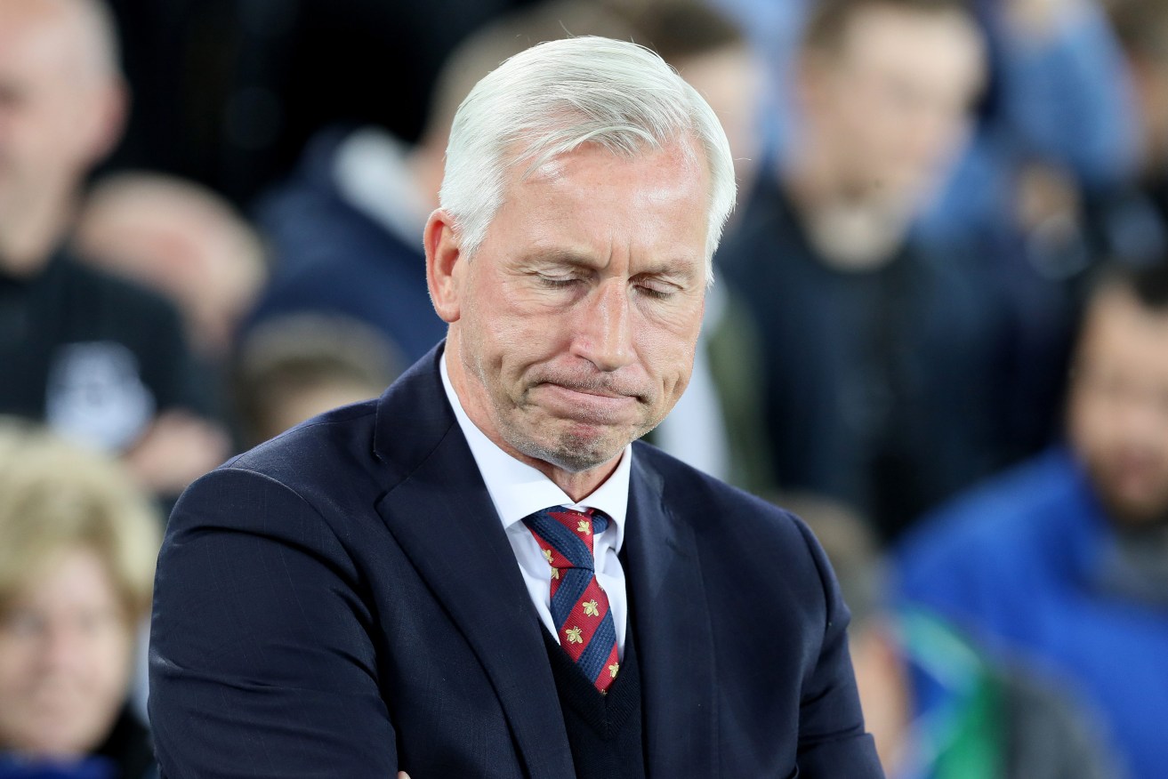 Alan Pardew's soccer 'homecoming' has ended badly. Photo: Martin Rickett / PA Wire
