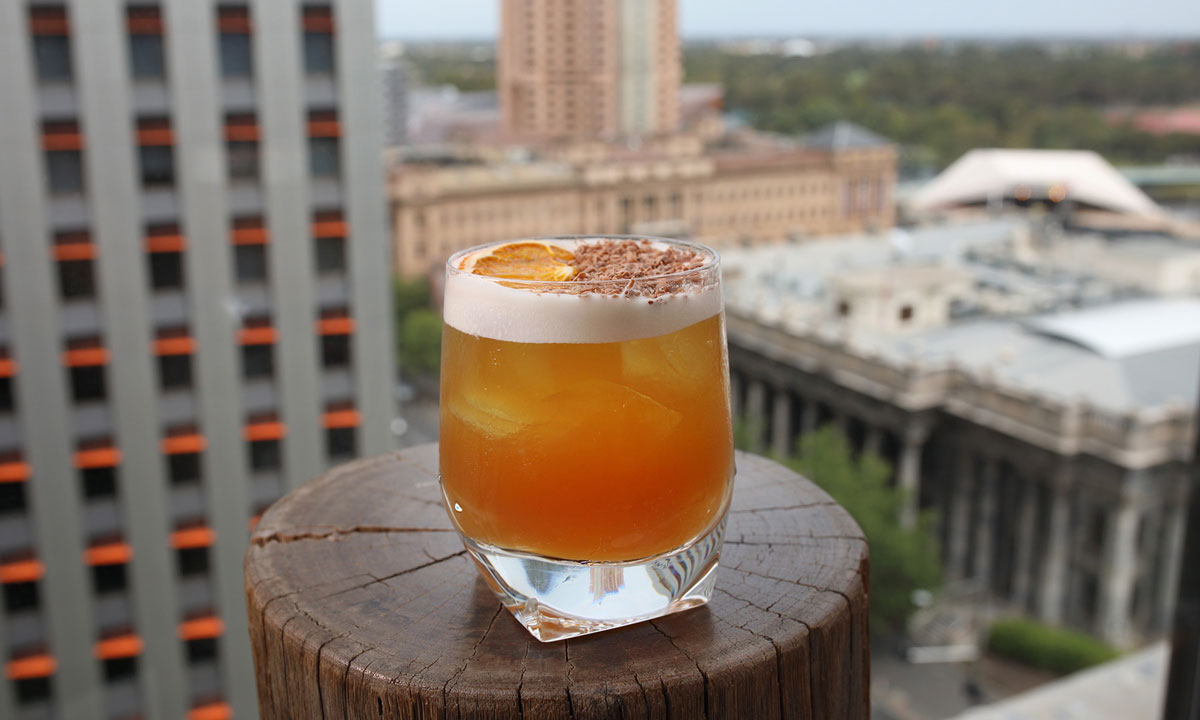 Cocktail with a view: 2KW's Montenegro Sour. Photo: Tony Lewis