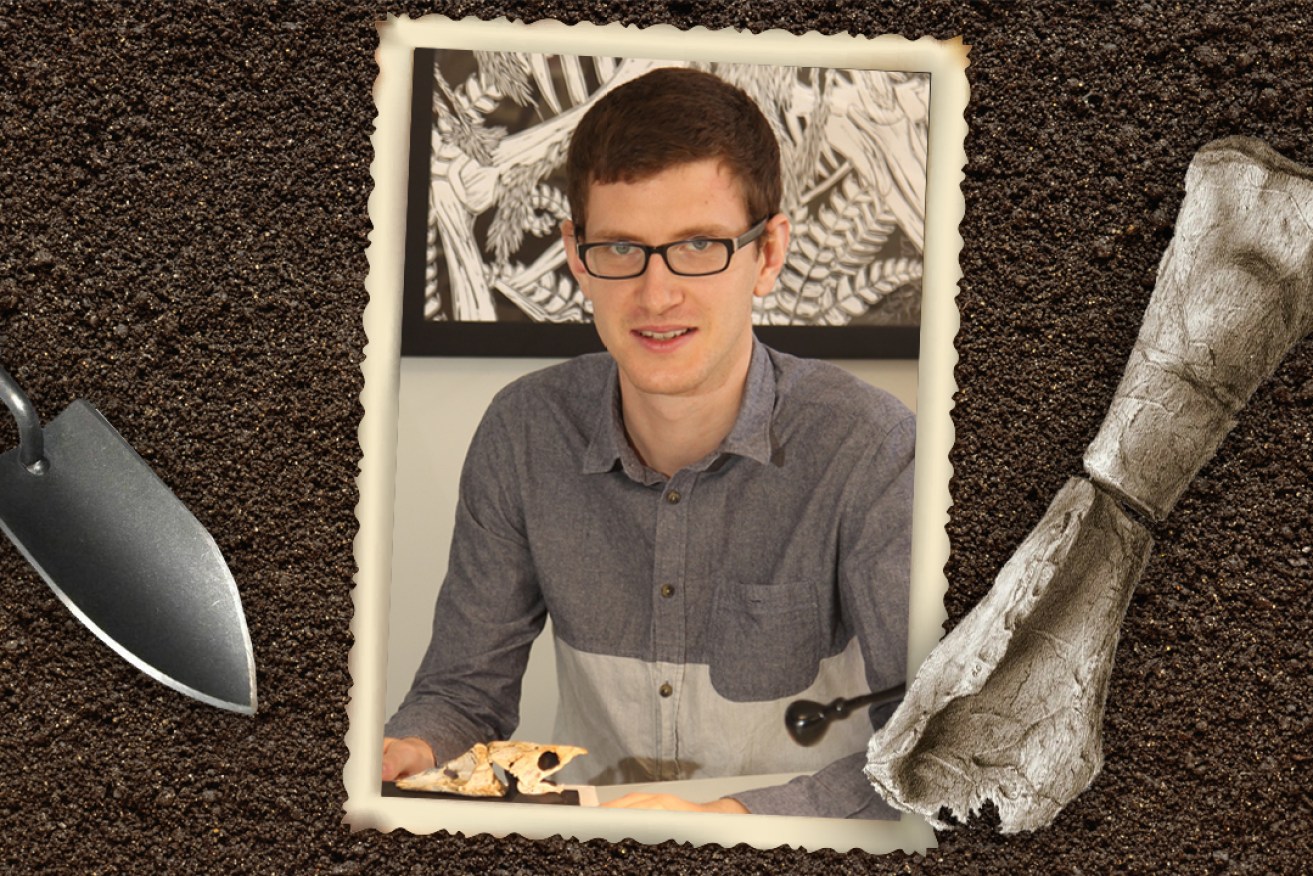 Flinders palaeontology postgraduate Benedict King is studying the characteristics of placoderms, jawless fish and the fossils of other early vertebrates.