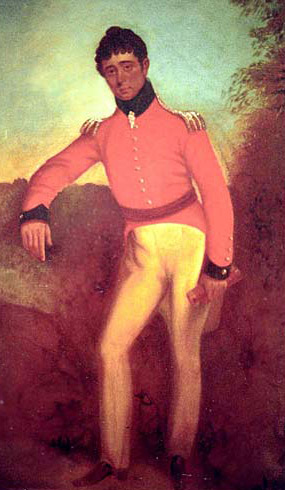 Colonel William Light, self-portrait c. 1815. Image: Wikipedia