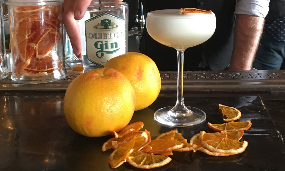 Hains & Co’s zesty Gin Sour. Photo: supplied