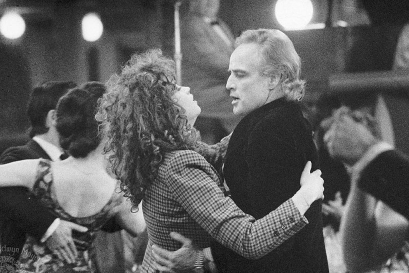 Maria Schneider and Marlon Brando in a scene from Last Tango in Paris. 