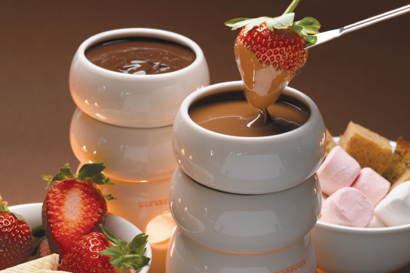Max Brenner's chocolate fondue for two. Photo: supplied