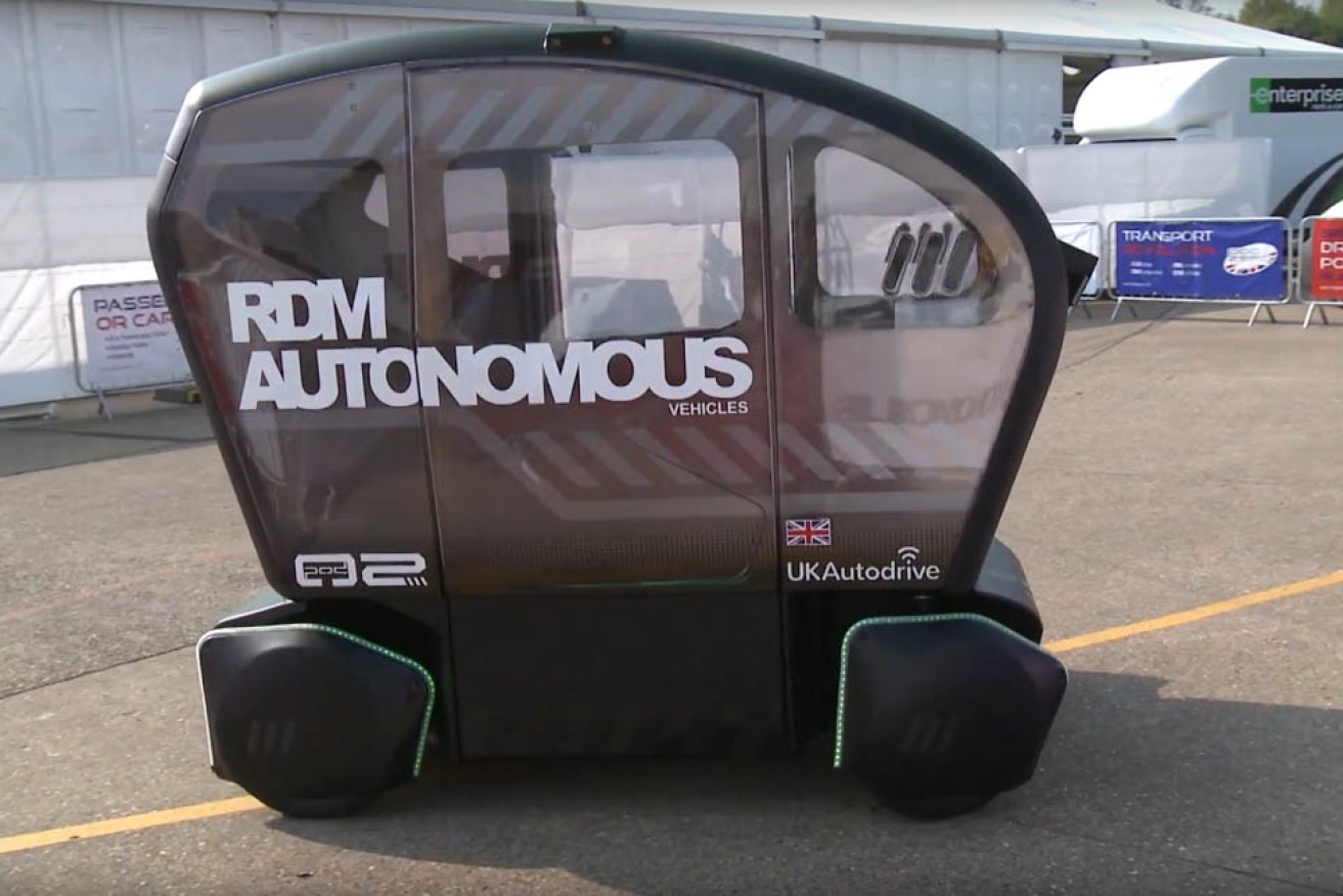 RDM's Pod Zero has a max speed of almost 24km/h, making it suitable to drive on footpaths. Supplied image