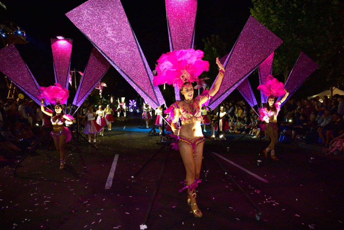 The Fringe Parade will take place on North Terrace on Saturday evening. Photo: Trentino Priori