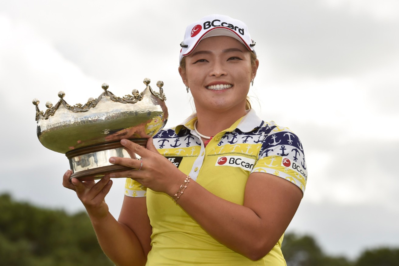 Ha Na Jang was victorious in Adelaide. Photos via Golf Australia