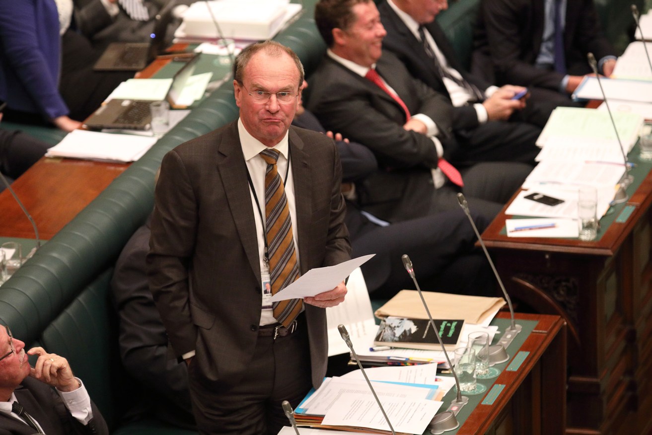 Hamilton-Smith in parliament yesterday. Photo: Tony Lewis / InDaily