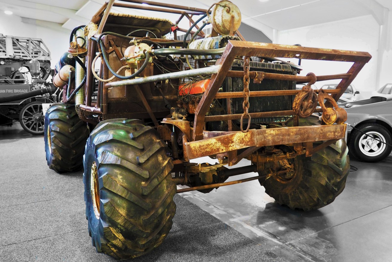 "Bigfoot" on display at the National Motor Museum.