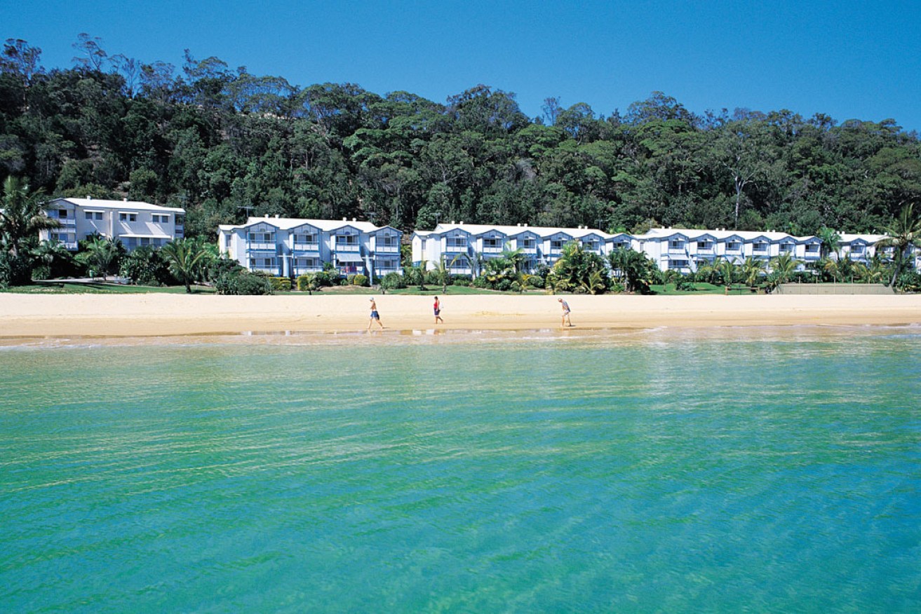 Tangalooma Island Resort's beachfront villas on Moreton Island. Photo: AAP