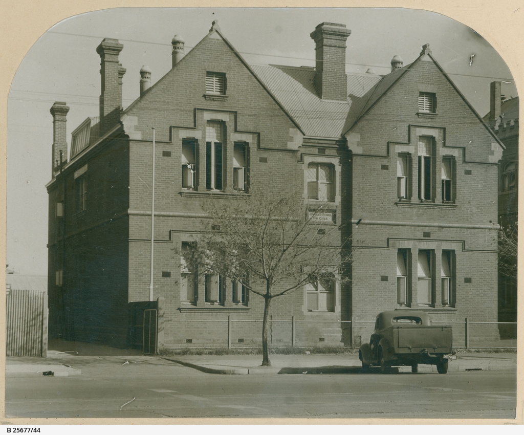 View of building which housed the Advanced School for Girls, c. 1930. Image courtesy of the State Library of South Australia SLSA: B 25677/44, 