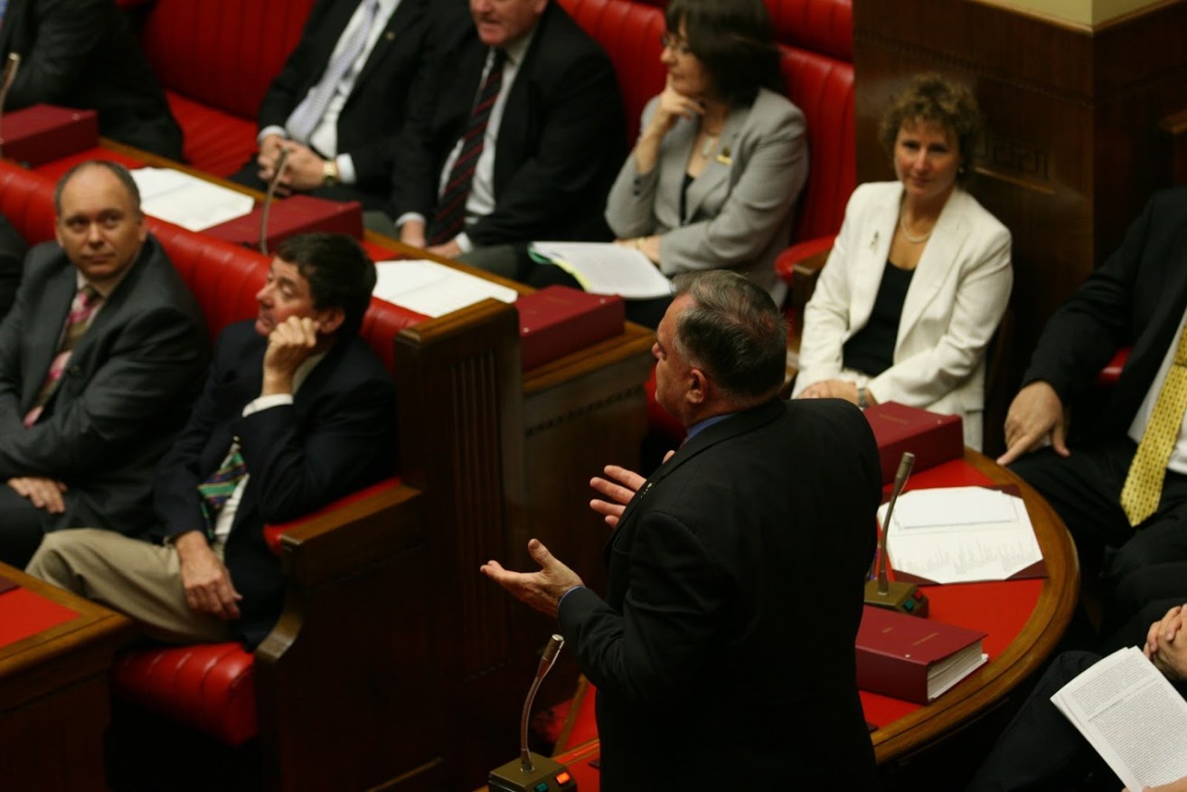 Bob Such during a joint sitting of parliament in 2007: the party turned its back on him, and it cost the Liberals dearly. 