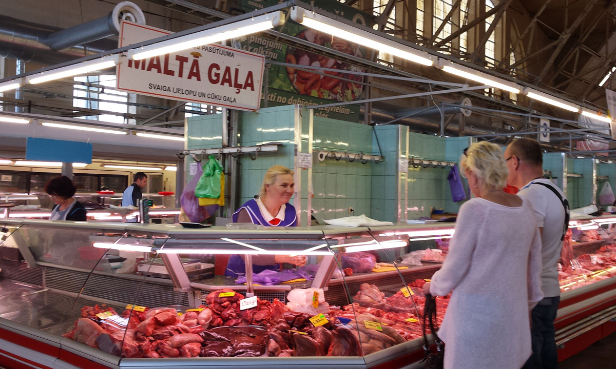 The mother and daughter visited Latvian food markets, as well as producers.