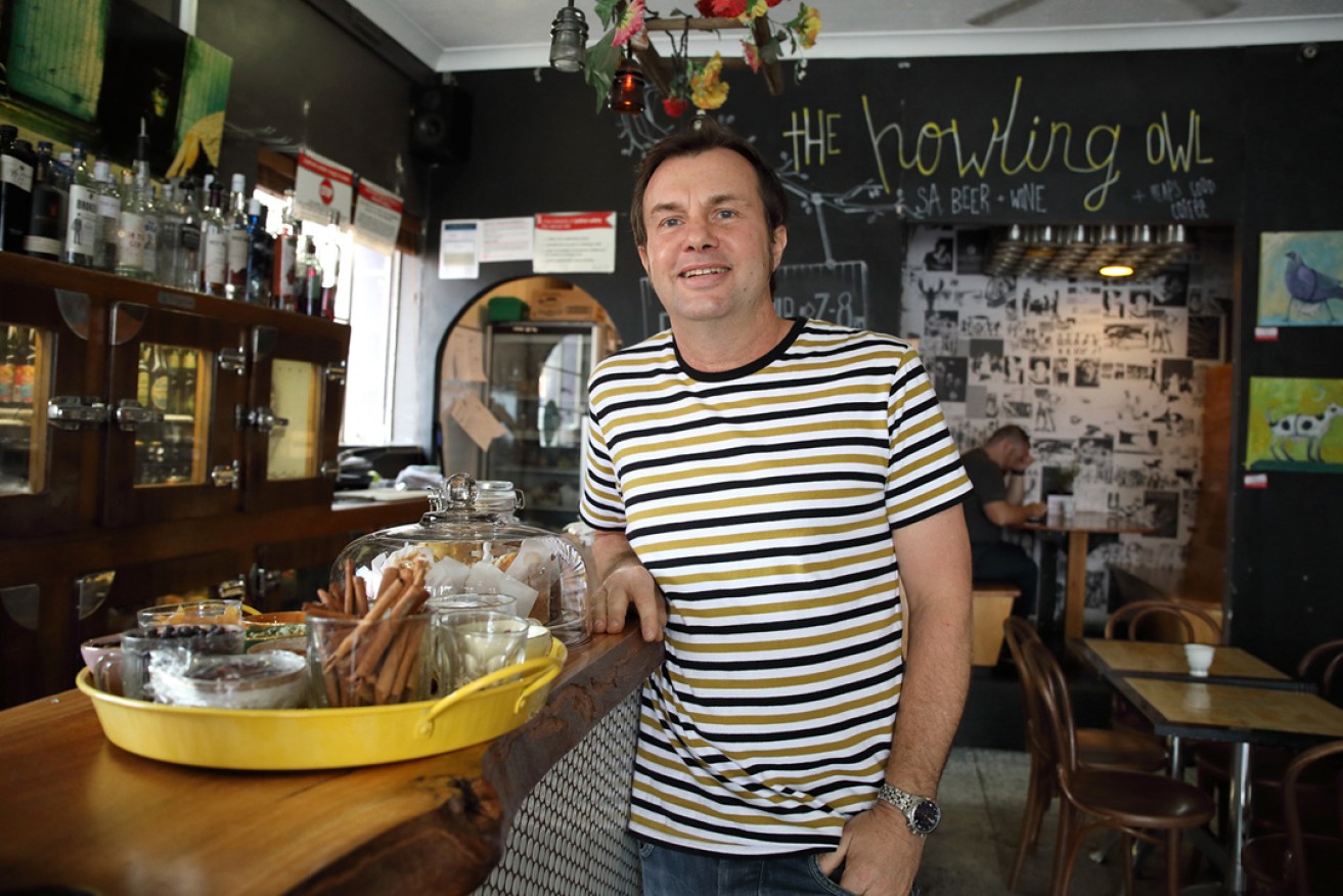 On the move: Mick Krieg at The Howling Owl in Frome Street. Photo: Tony Lewis