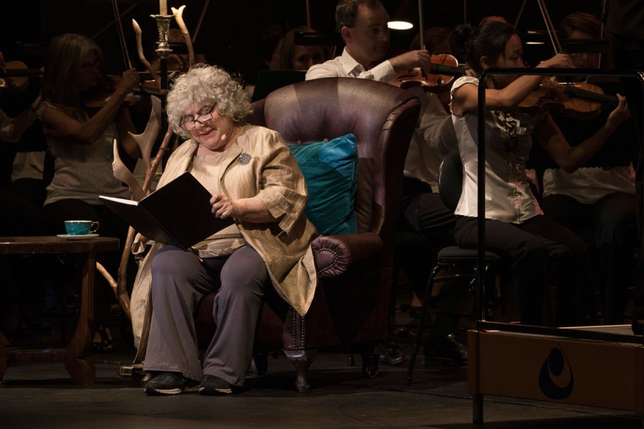 Miriam Margolyes narrates Peter and the Wolf. Photo: Shane Reid / Adelaide Festival
