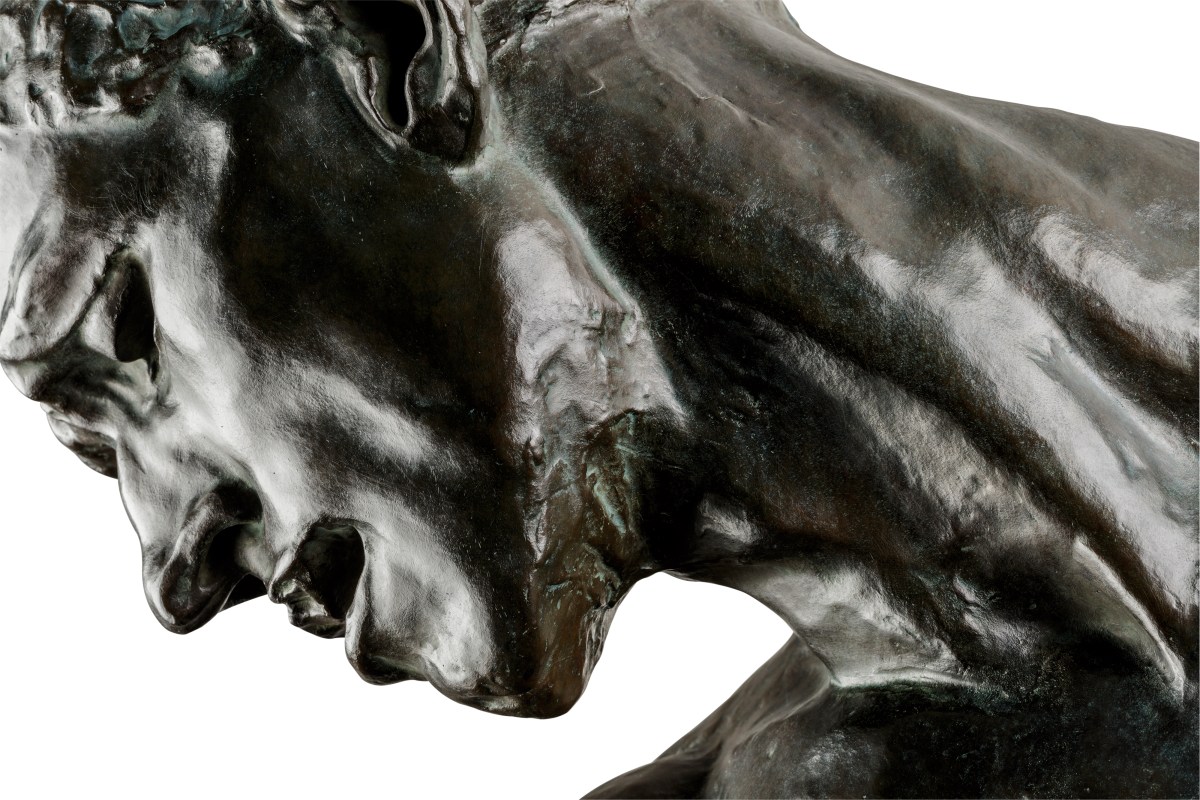 Auguste Rodin, France, 1840–1917, Pierre de Wissant, monumental nude, c.1886–87 (Coubertin Foundry, cast 1985), Paris, bronze, 215.0 x 100.0 x 60.0cm, William Bowmore AO OBE Collection.