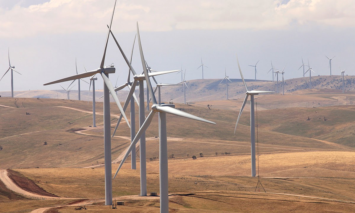 The Hallett wind farm in South Australia.