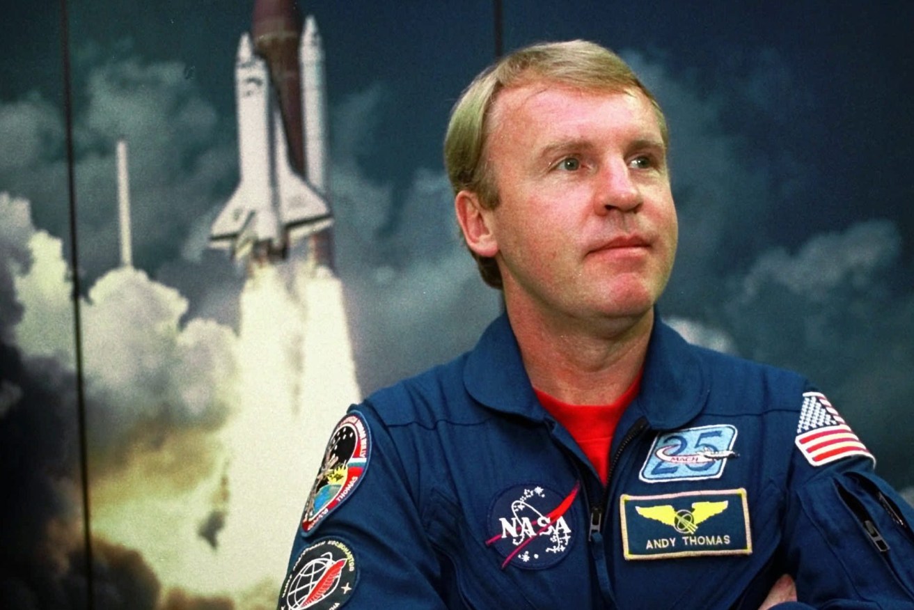 Andy Thomas during his career with NASA. Photo: AP/Brett Coomer