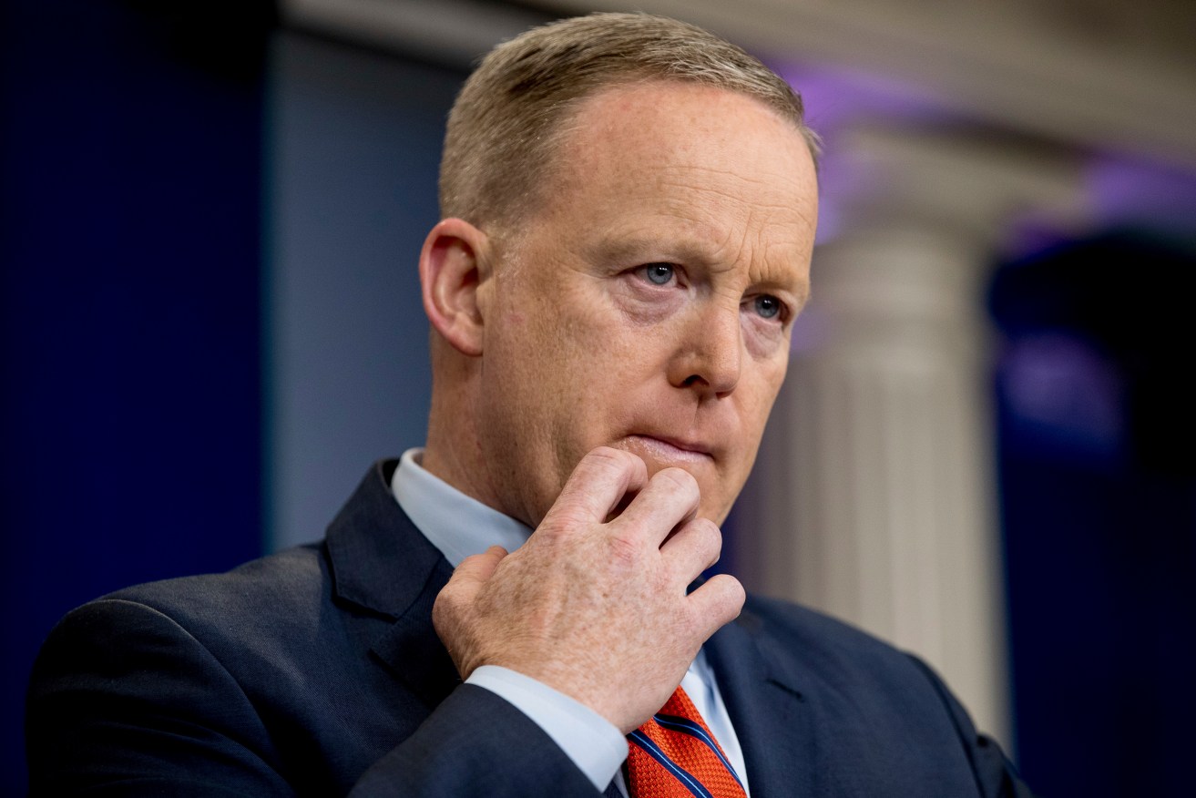 White House press secretary Sean Spicer. Photo: AP/Andrew Harnik