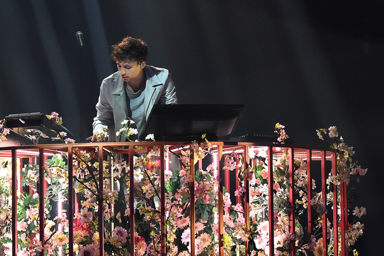Flume performing at the ARIA awards in November. Photo: Paul Miller / AAP
