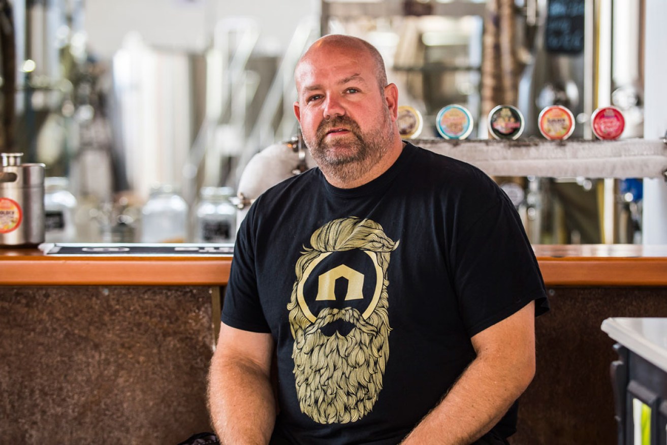 Jason Harris of Big Shed Brewing, which makes an easy-drinking Cranberry Sour. Photo: John Krüger 