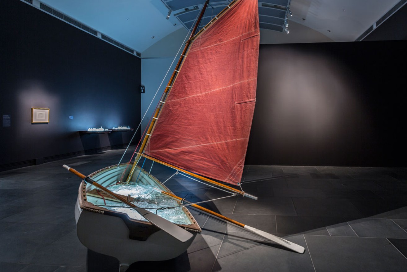 Maritime metaphor: Nicholas Folland's art installation 'Doldrum'. Photo: Paul Steed