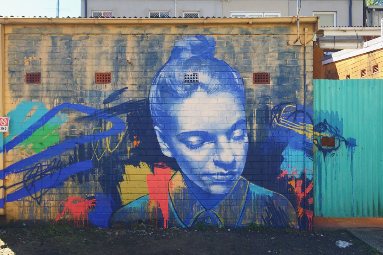 A mural by Australian artist Claire Foxton, who is part of the line-up for Wonderwalls.