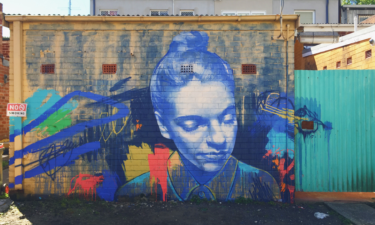 A mural by Claire Foxton of New South Wales. Follow @claire_foxton