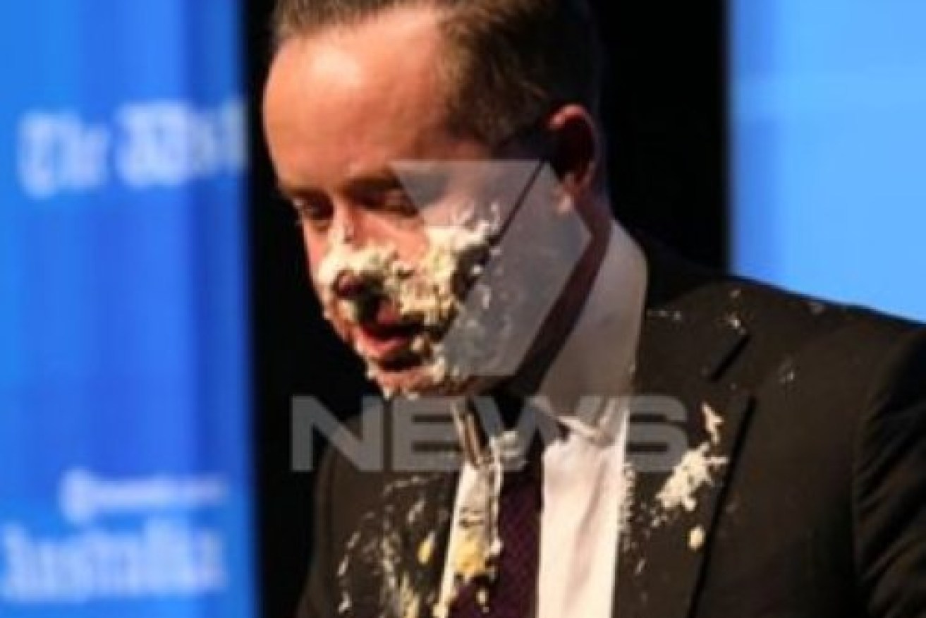 Qantas boss Alan Joyce after the incident. Photo: Seven News