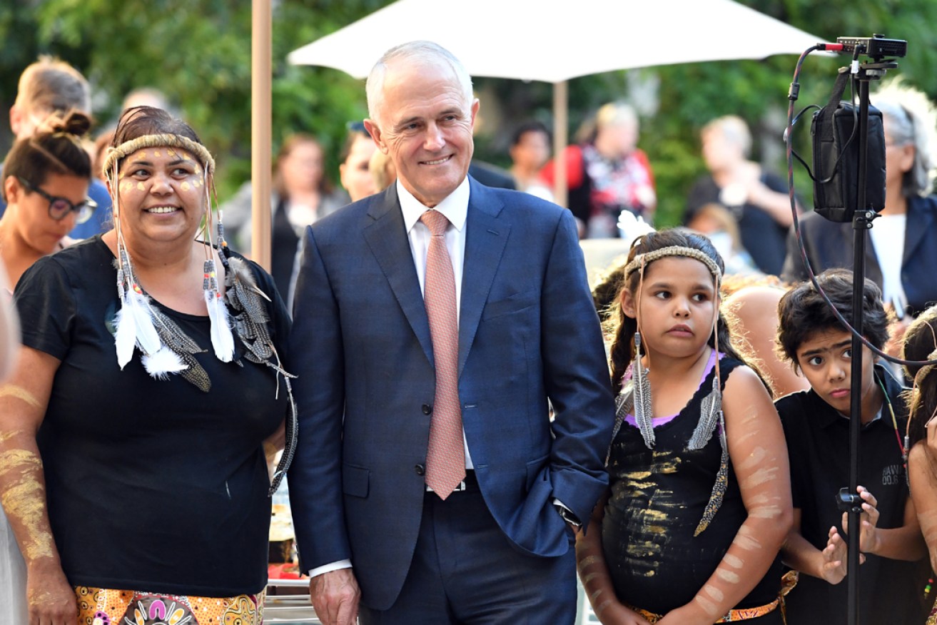 Prime Minister Malcolm Turnbull at an indigenous event on the eve of the Close the Gap report earlier this year. Photo: AAP
