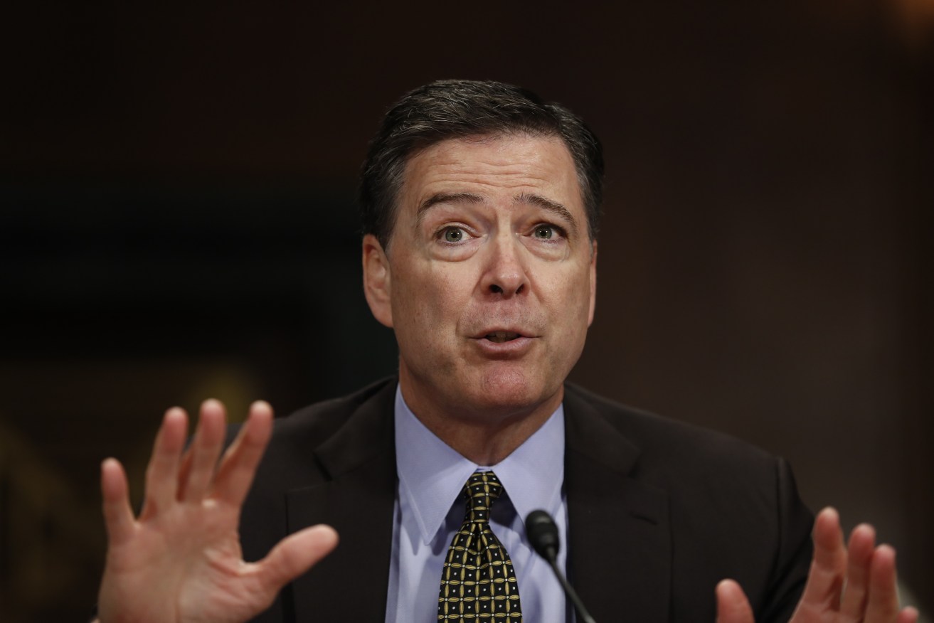 Former FBI director James Comey. Photo: AP/Carolyn Kaster