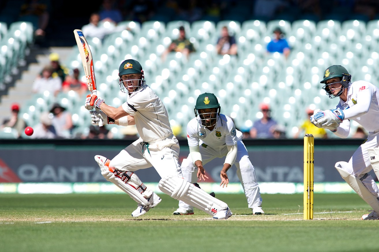 David Warner has repeatedly warned the Ashes series could be in jeopardy. Photo: Michael Errey / InDaily