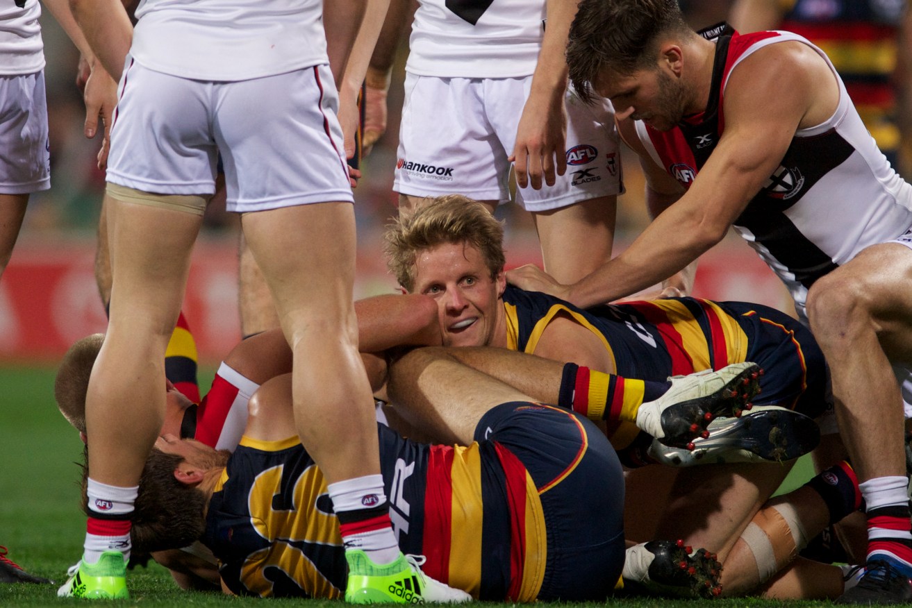 Rory Sloane will once again find himself under fire tonight. Photo: Michael Errey / InDaily