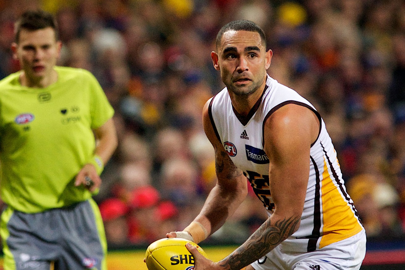 ALL CLASS: Shaun Burgoyne out the Crows to the sword. Photo: Michael Errey / InDaily