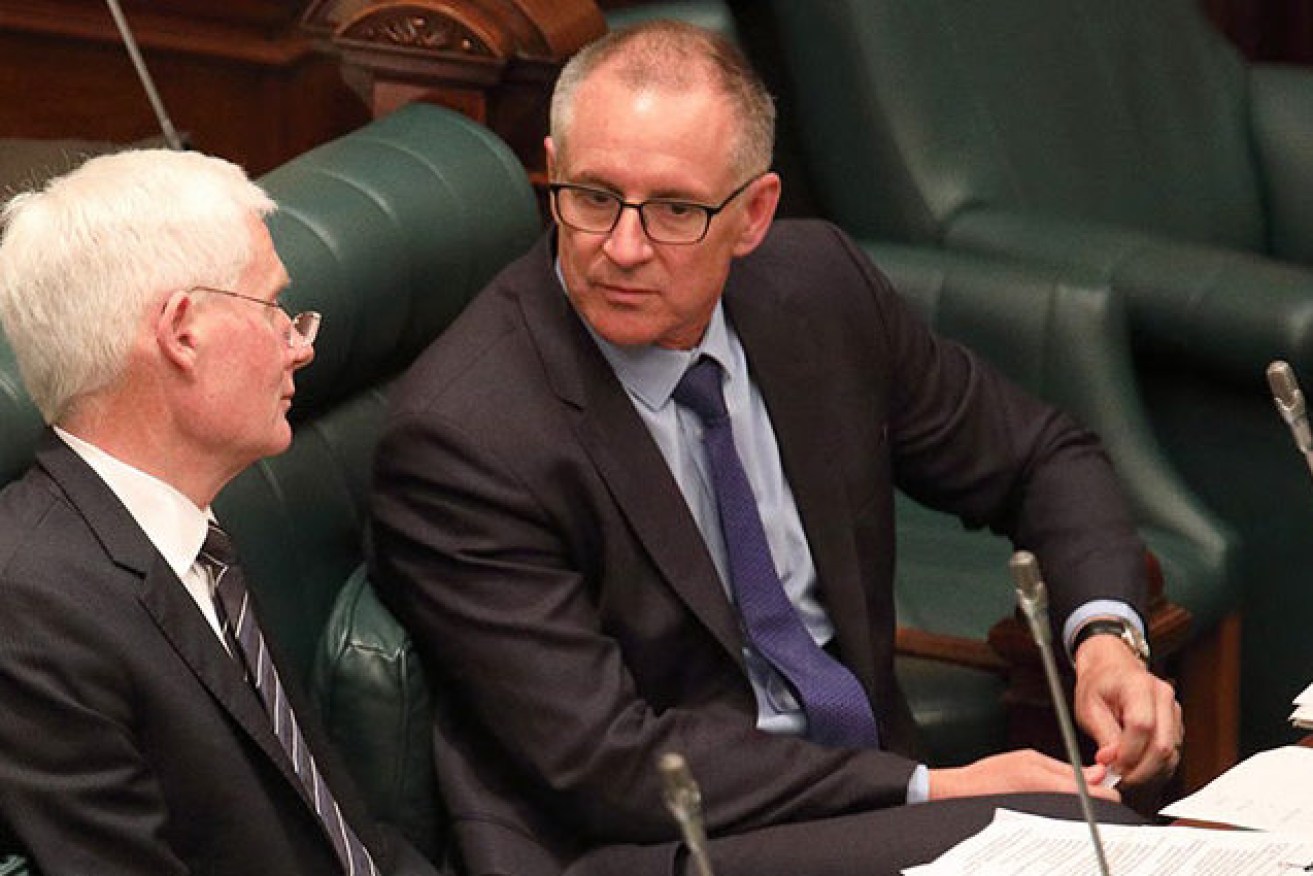 Jay Weatherill and his deputy, Attorney-General John Rau. Photo: Tony Lewis / InDaily
