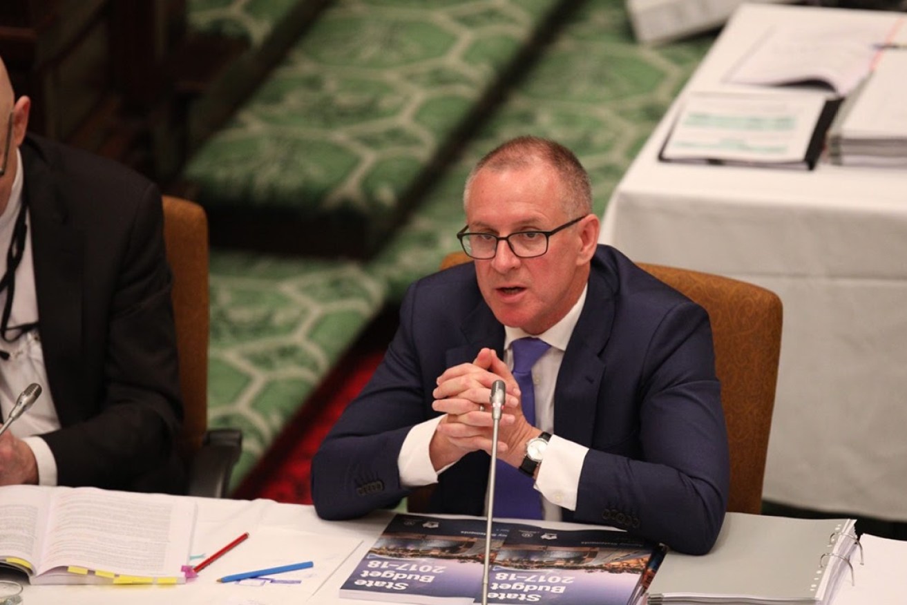 Premier Jay Weatherill in Budget Estimates this morning. Photo: Tony Lewis / InDaily