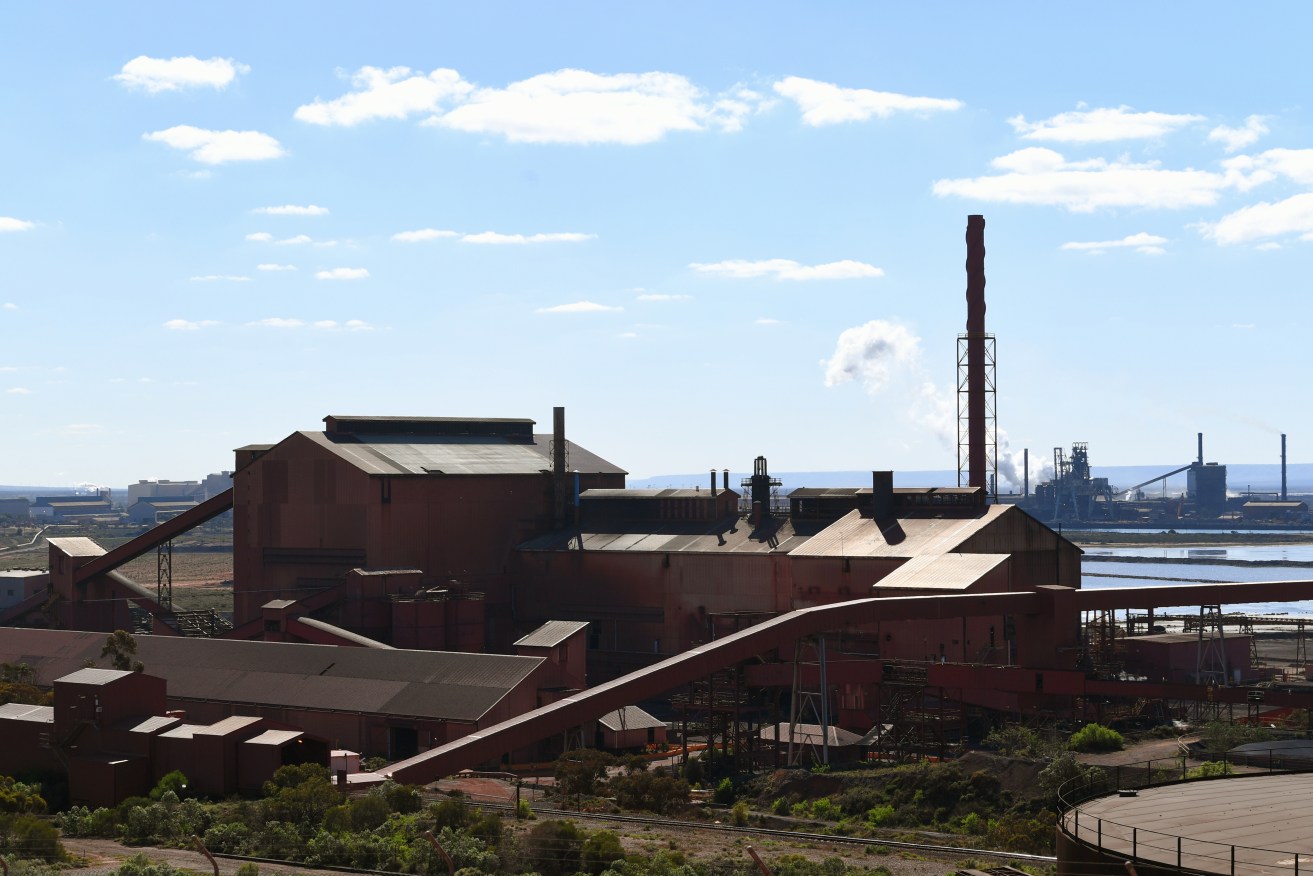 The steelworks in Whyalla. Photo: AAP/Lukas Coch