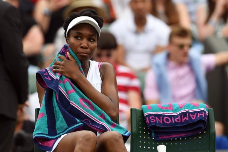 Distraught Venus in tears over car smash