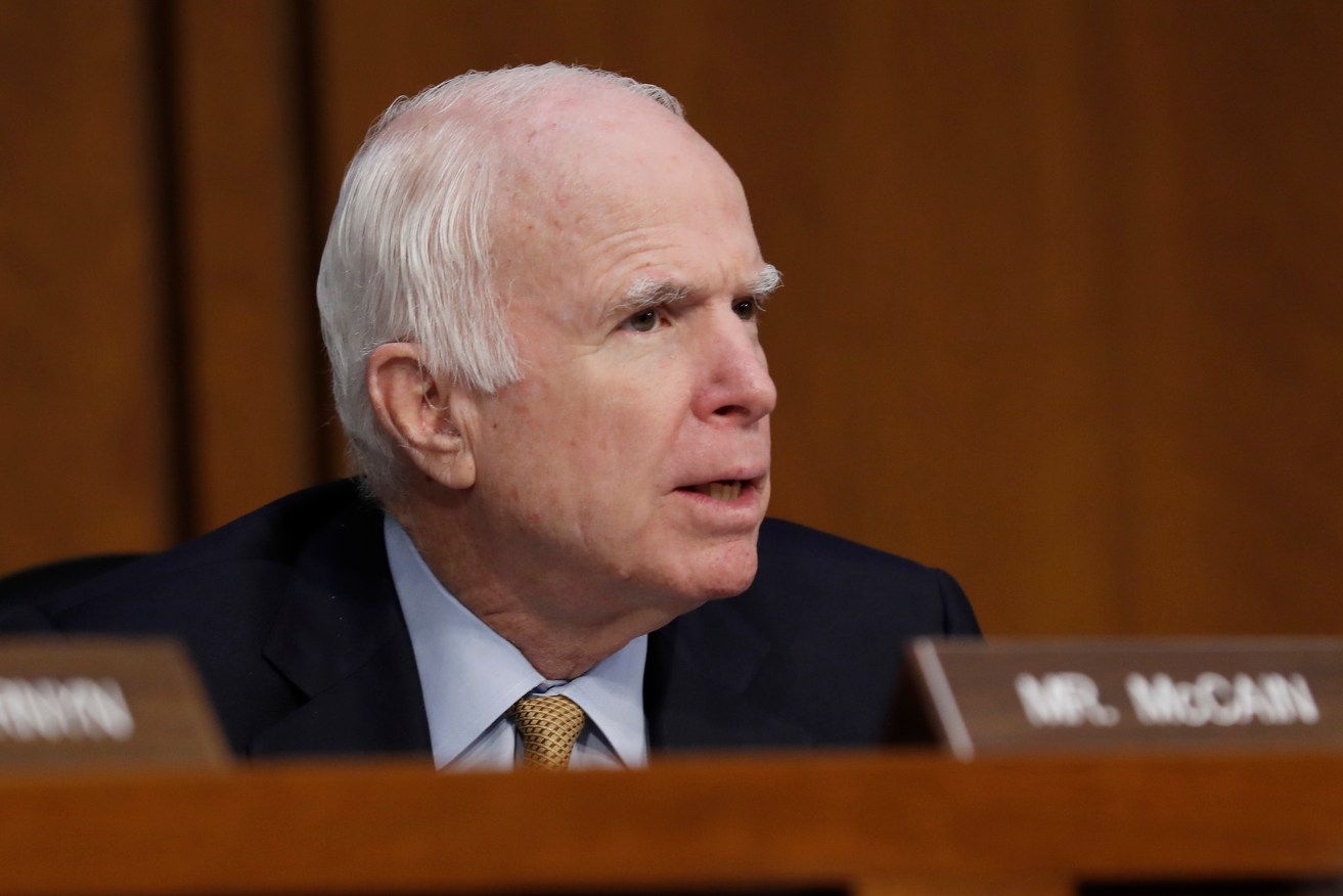 Senator John McCain. Photo: AP/Alex Brandon