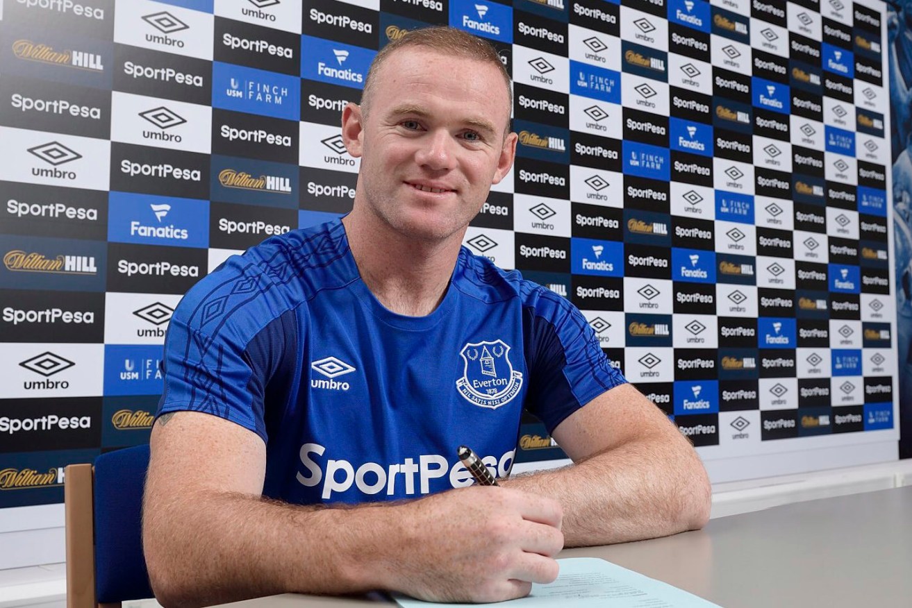 Wayne Rooney has signed with his boyhood club Everton. Photo: Twitter